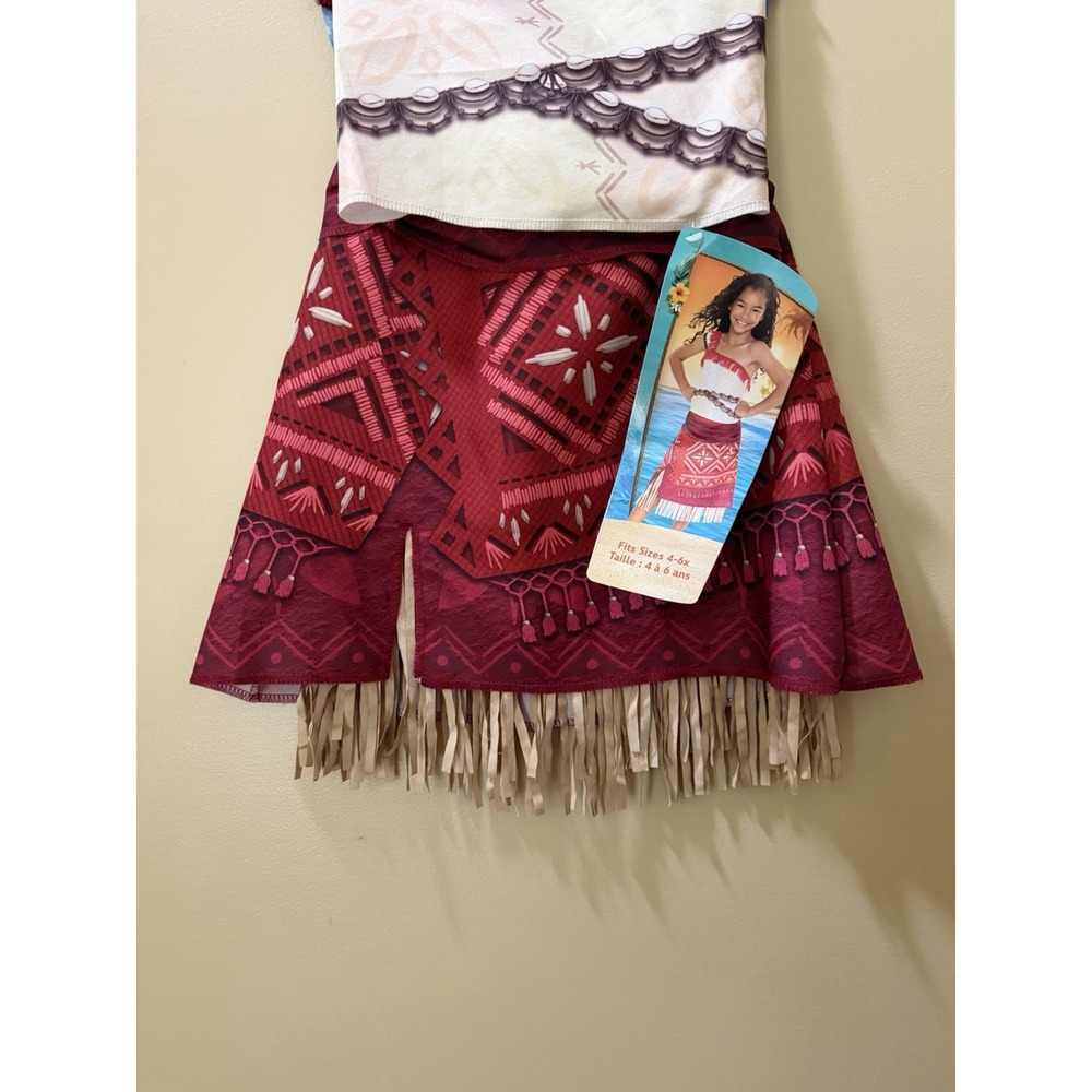 NEW Disney's Moana 2 Moana Adventure Outfit/Costume Fit Sizes 4-6X NWT - Picture 5 of 9